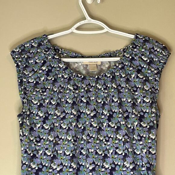 Loft Blue & Green Tank Top Size Large - Picture 5 of 11